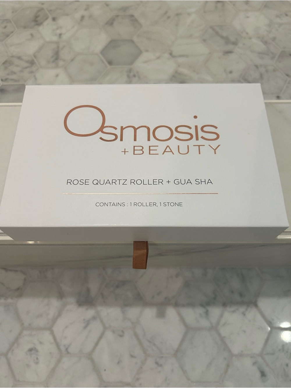 Osmosis Beauty Rose Quartz Facial Roller & Gua Sha Set